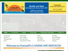 Tablet Screenshot of ciminellislandscape.com